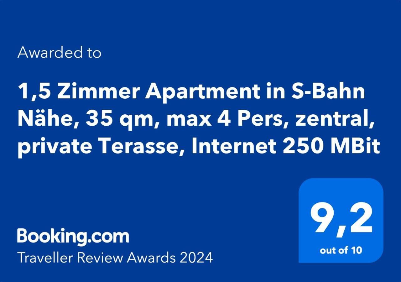 1,5 Zimmer Apartment In S-Bahn Naehe, 35 Qm, Max 4 Pers, Zentral, Private Terasse, Internet 250 Mbit Gaertringen Luaran gambar